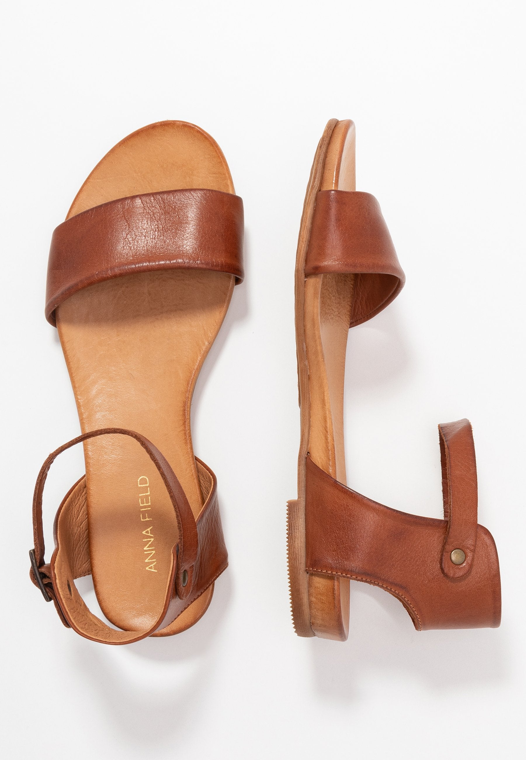 Anna Field Leather- Sandals - Cognac
