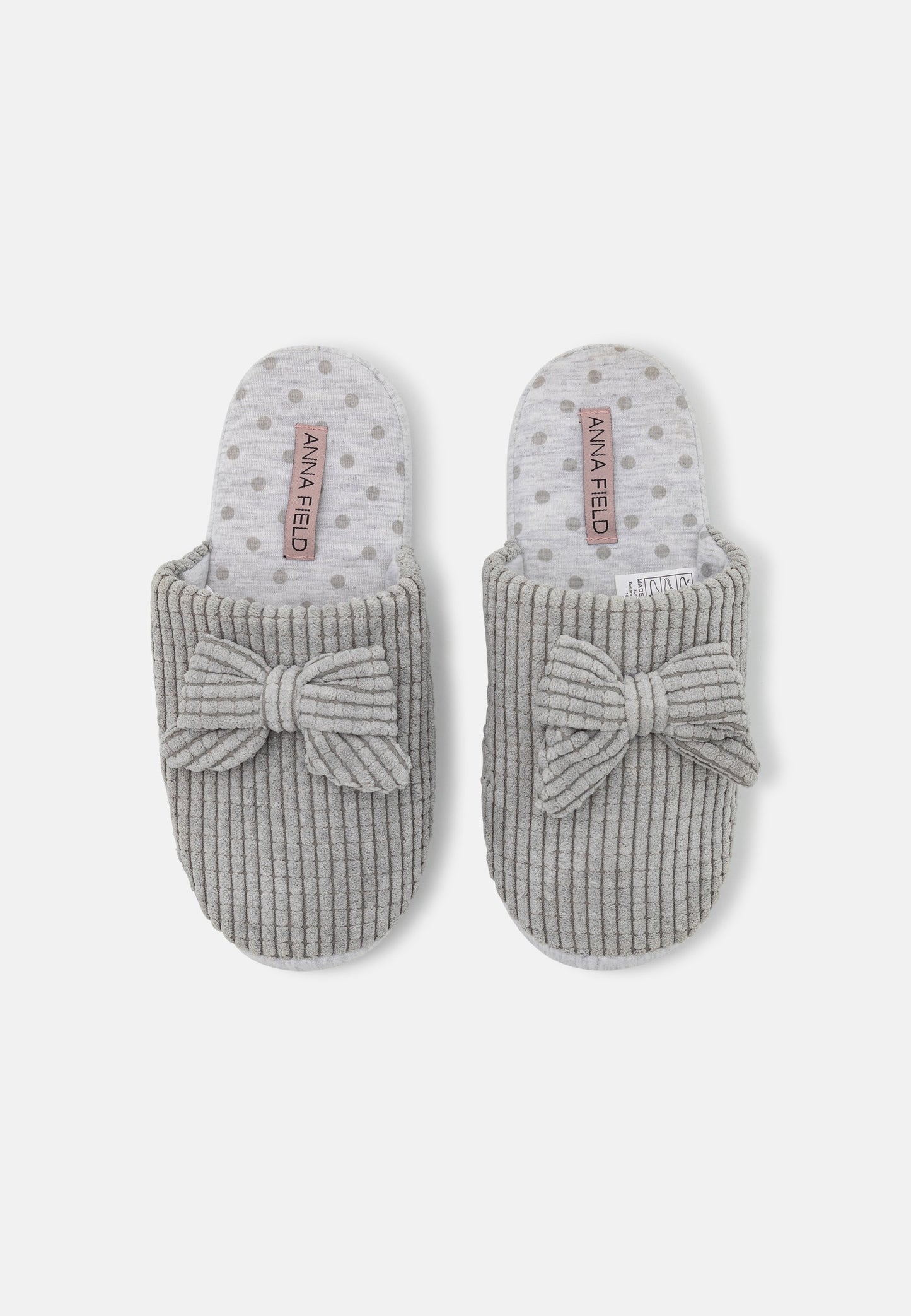 Anna Field Slippers - Light Grey