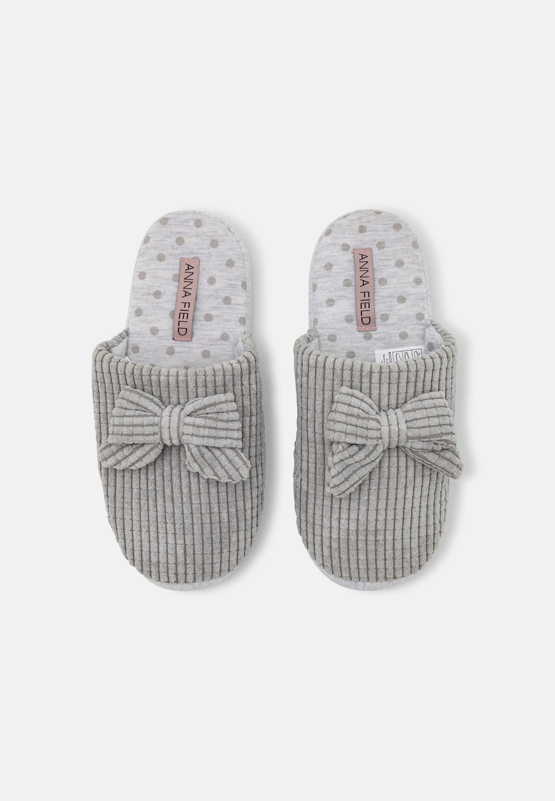 Anna Field Slippers - Light Grey