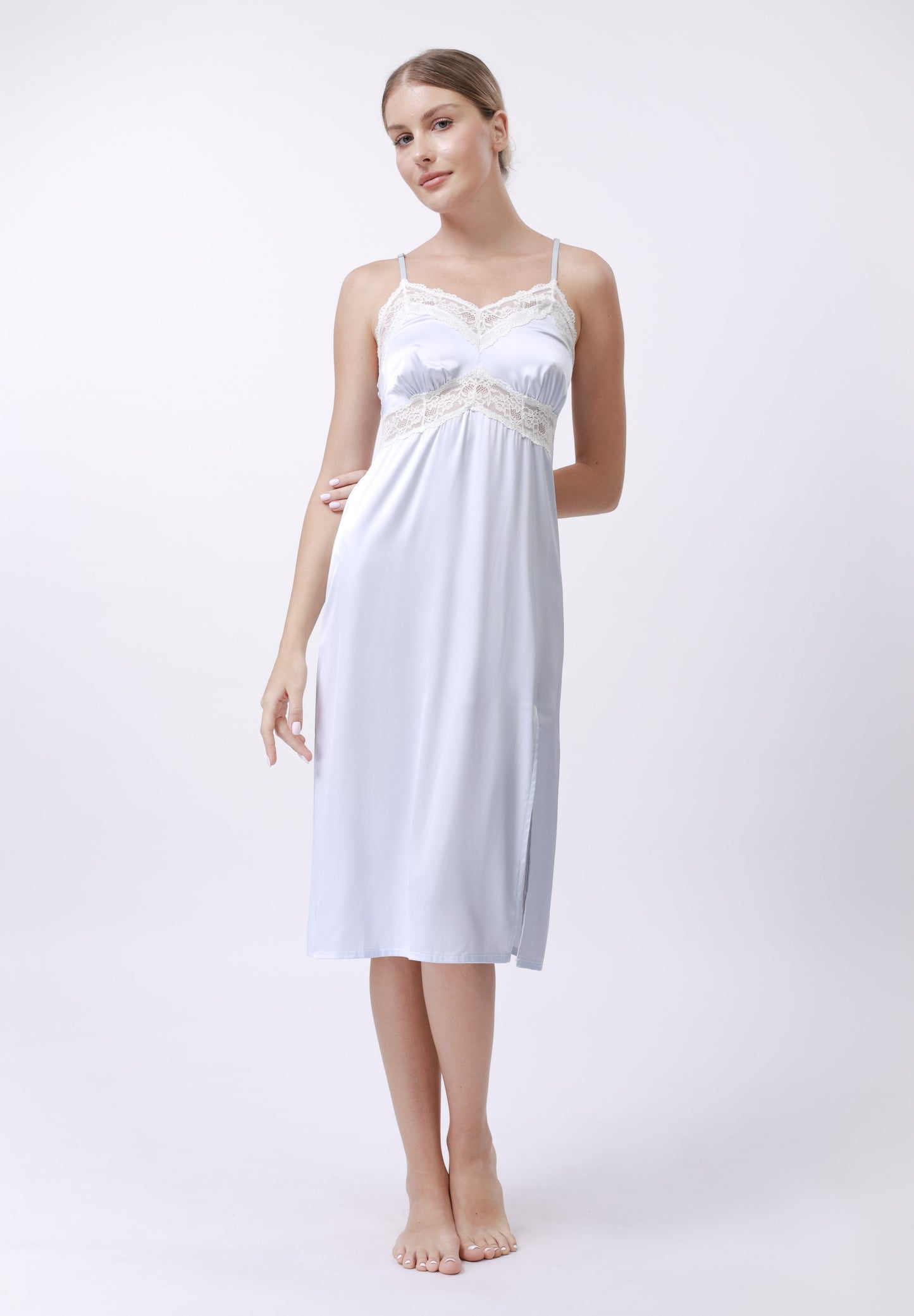 Anna Field Nightie - Light Blue