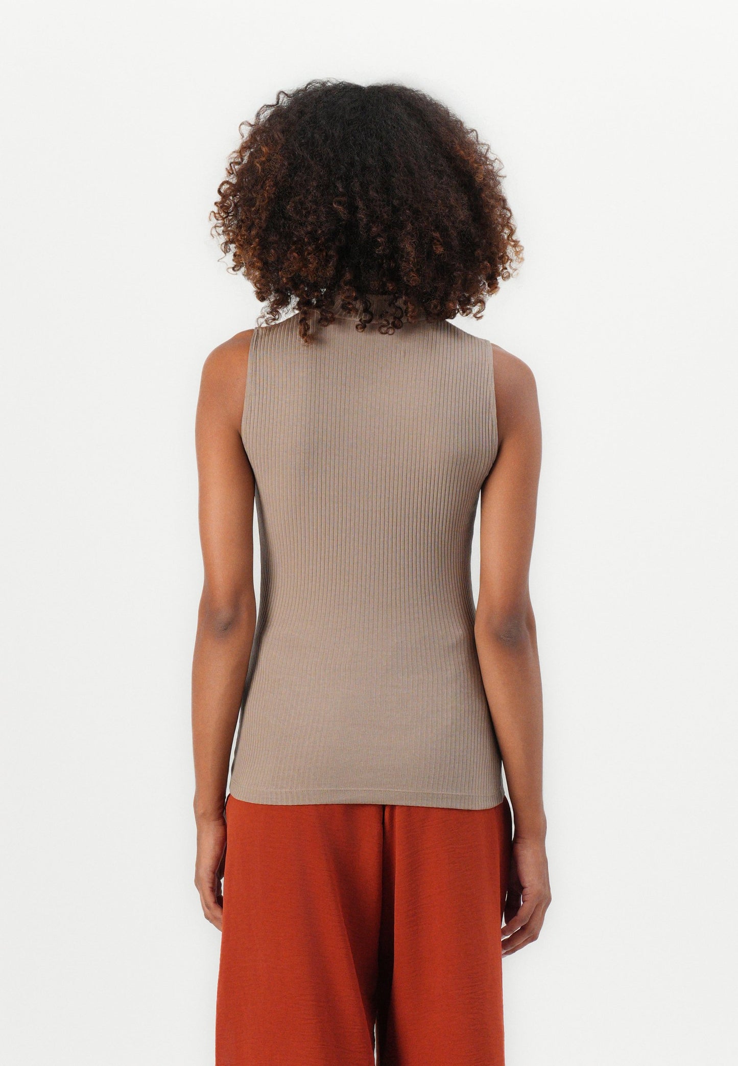 Anna Field TANK WITH BUTTONS - Top - Taupe Gray