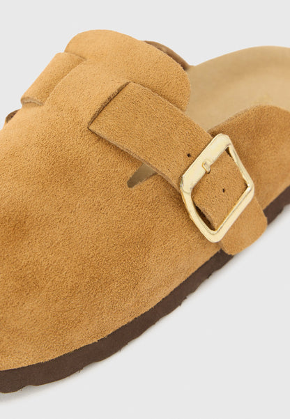 Anna Field LEATHER - Slippers - Cognac