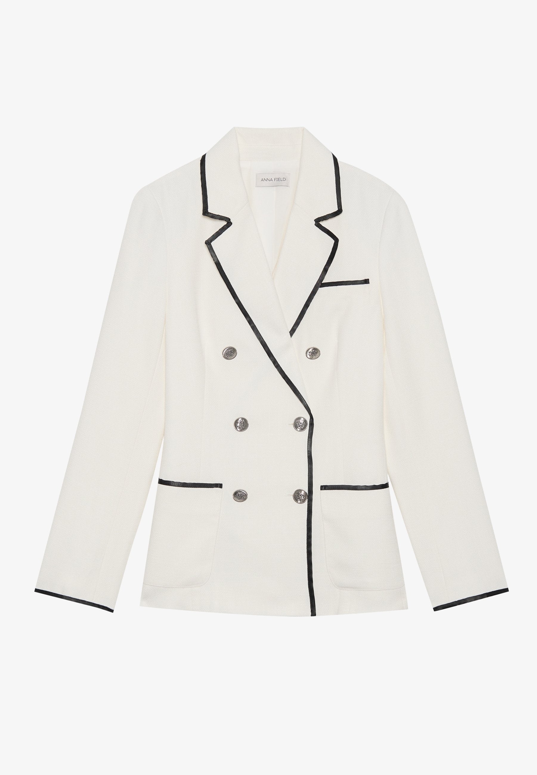 Anna Field Blazer - Black/white