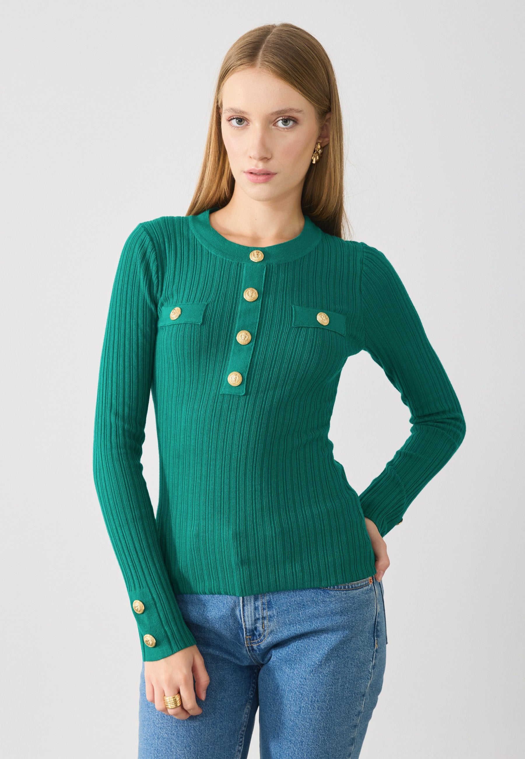 Anna Field Jumper - Aventurine