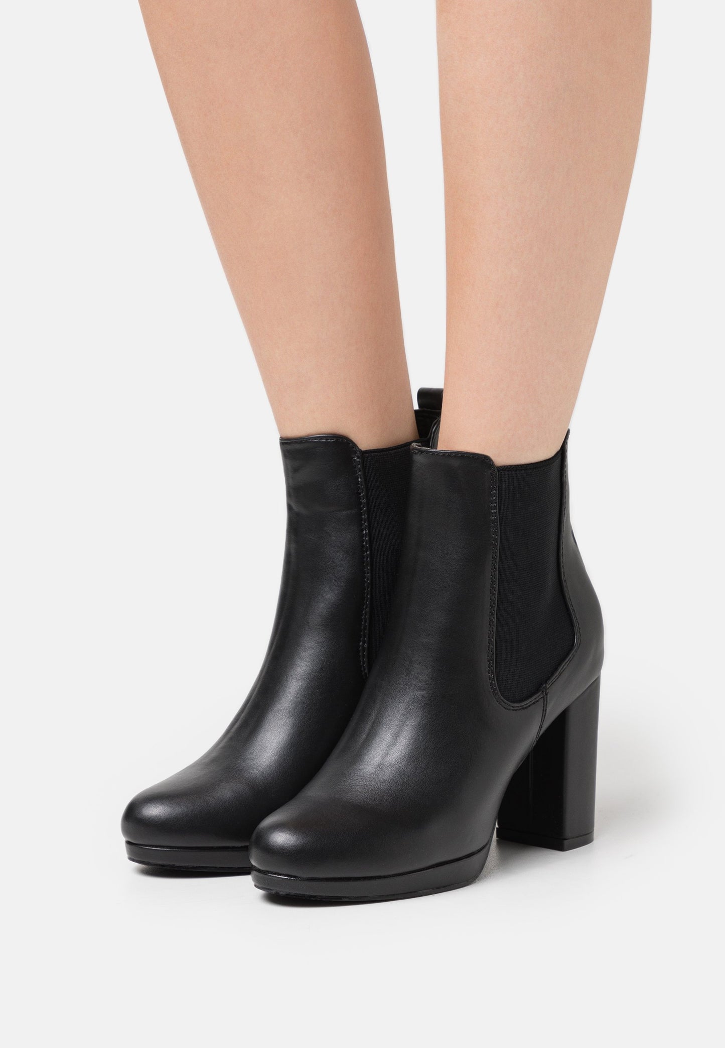 Anna Field High Heeled Ankle Boots - Black