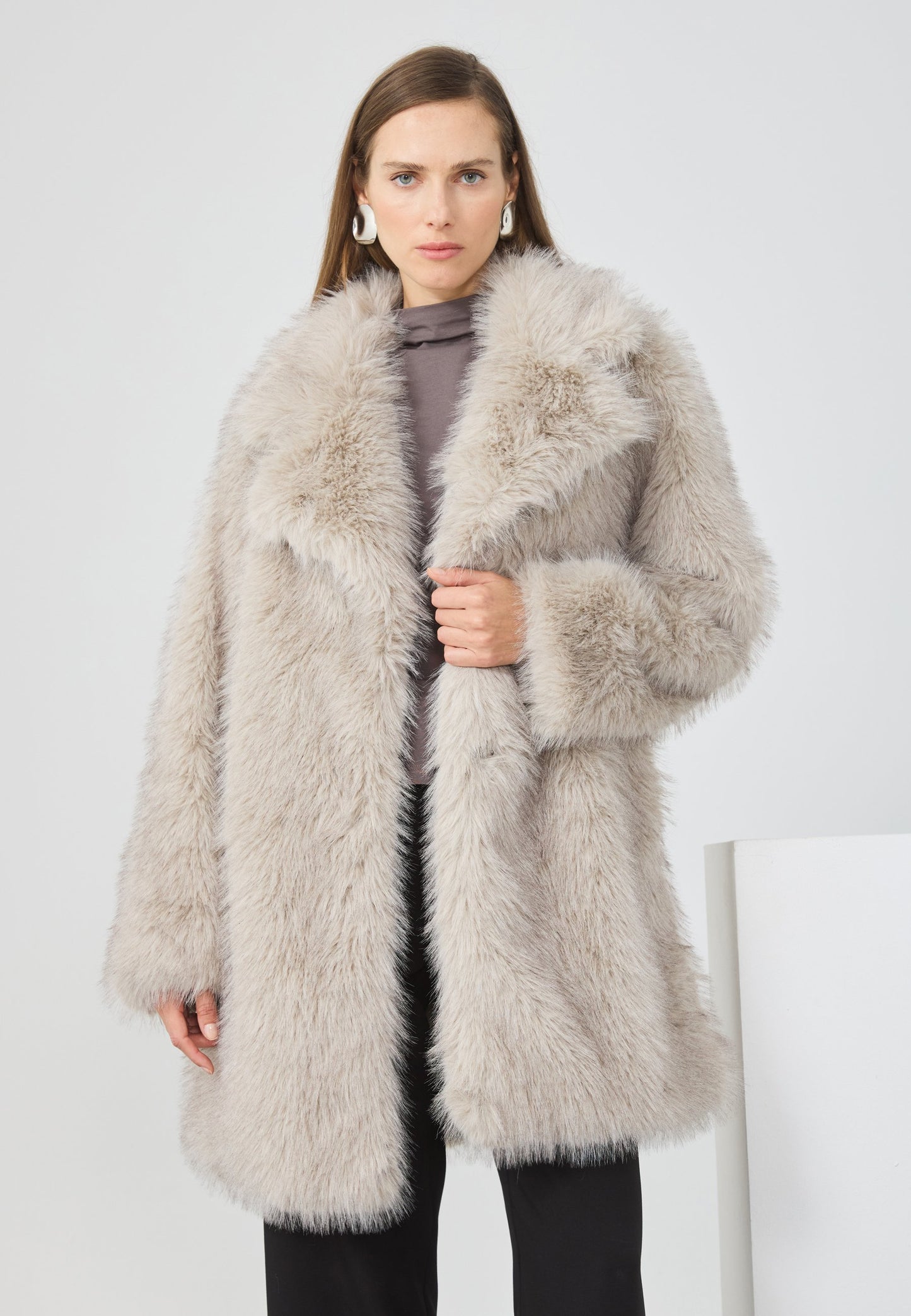 Anna Field Winter Coat - Light Grey