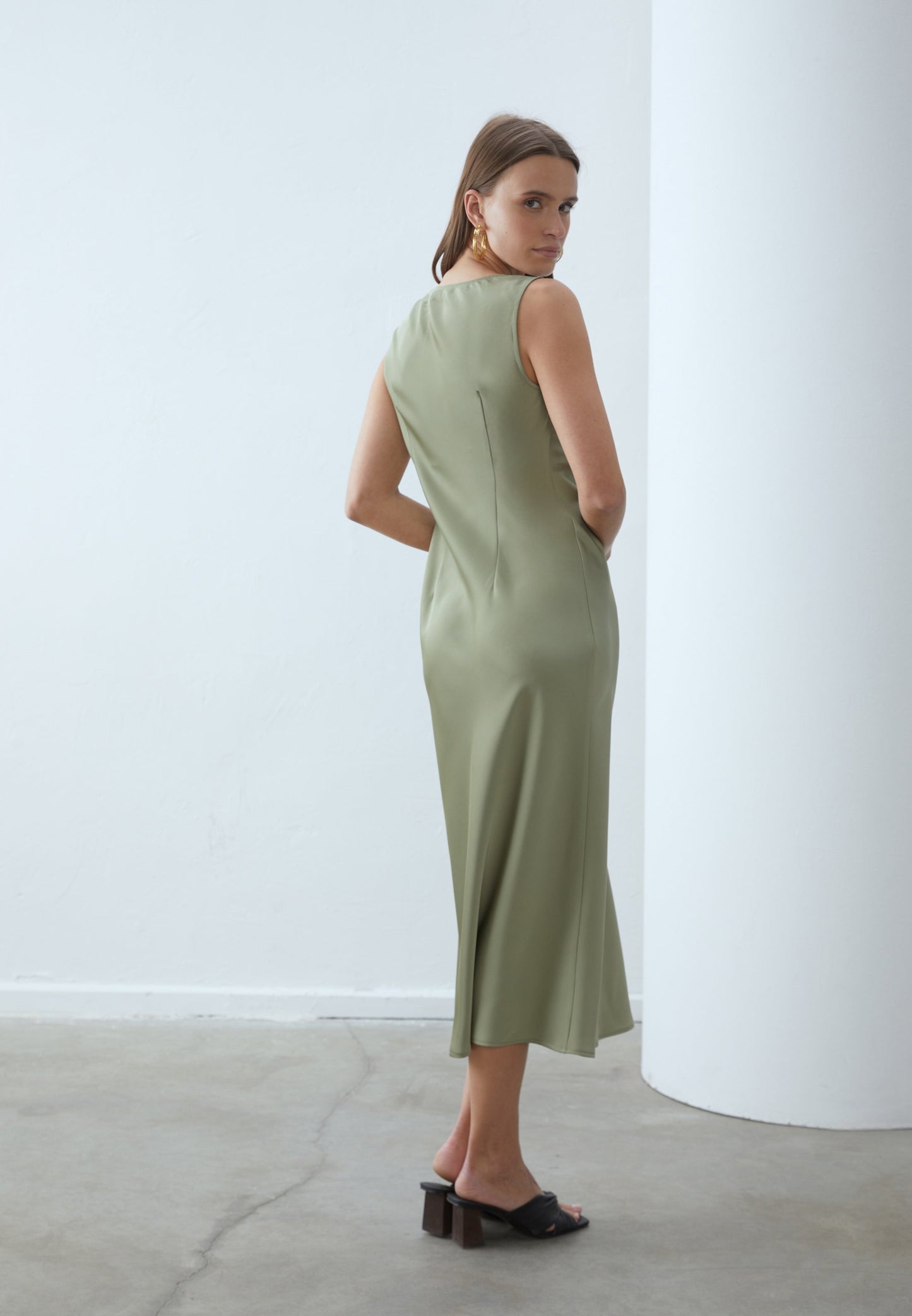 Anna Field Shift Dress - Khaki