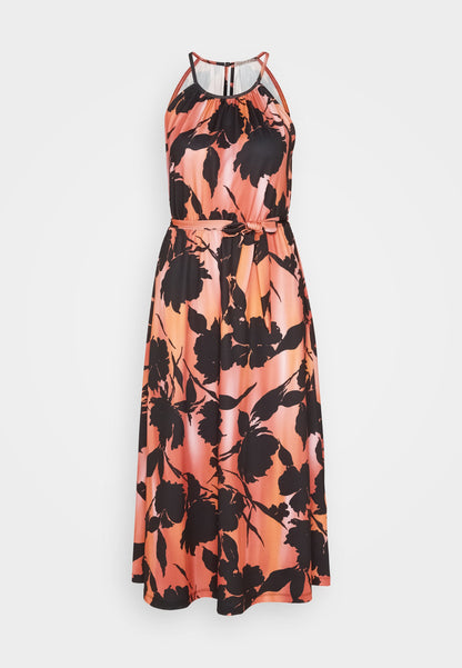 Anna Field Jersey Dress - Black/Orange