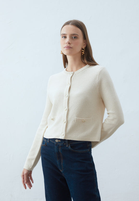 Anna Field Cardigan - Sand