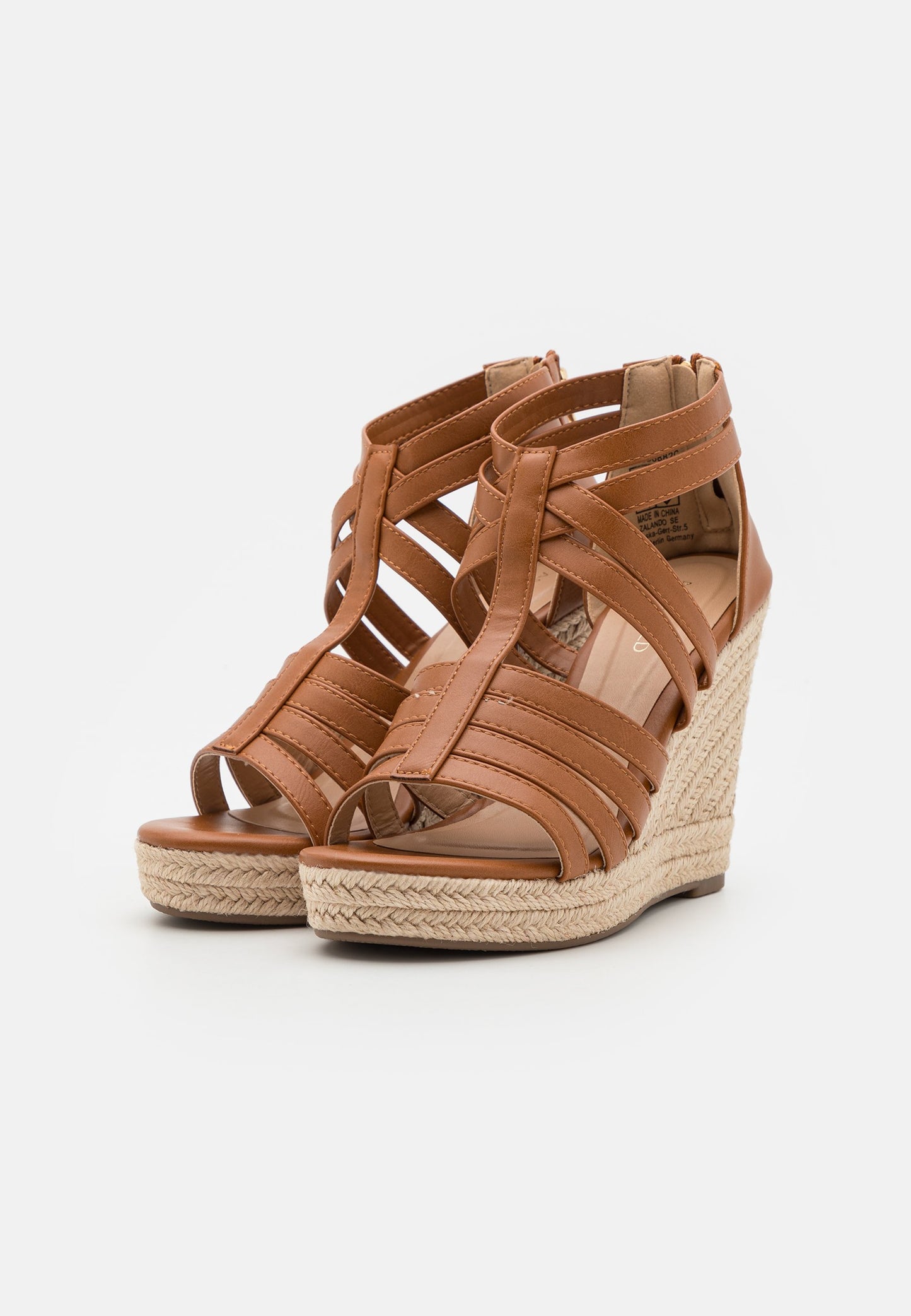 Anna Field High Heeled Sandals - Cognac