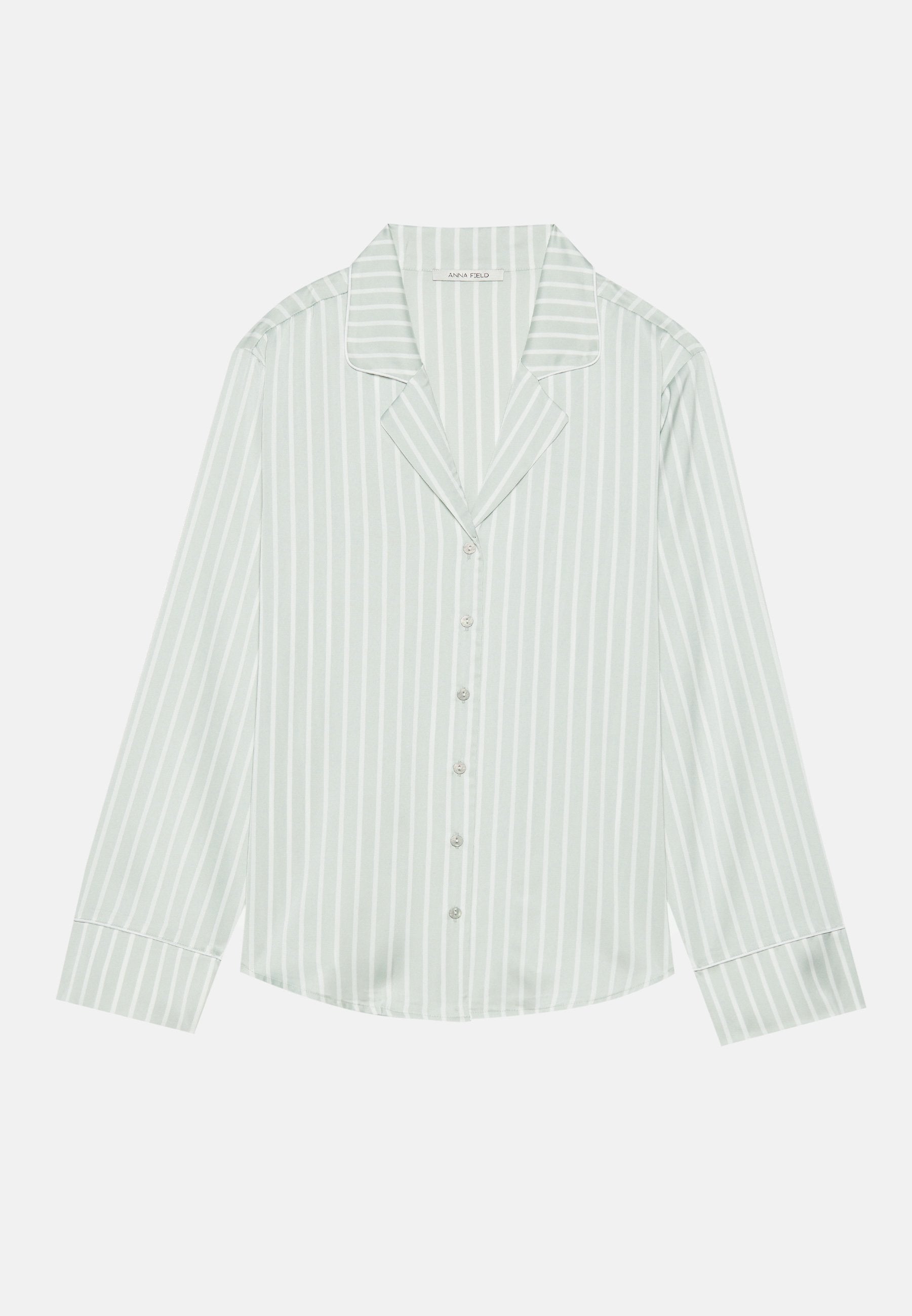 Anna Field Pyjama Set - White,light Grey