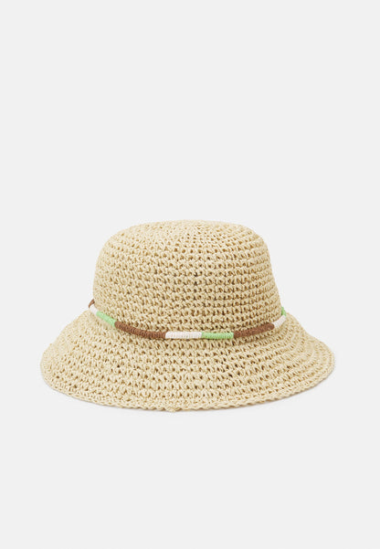 Anna Field Hat - Tan/Green