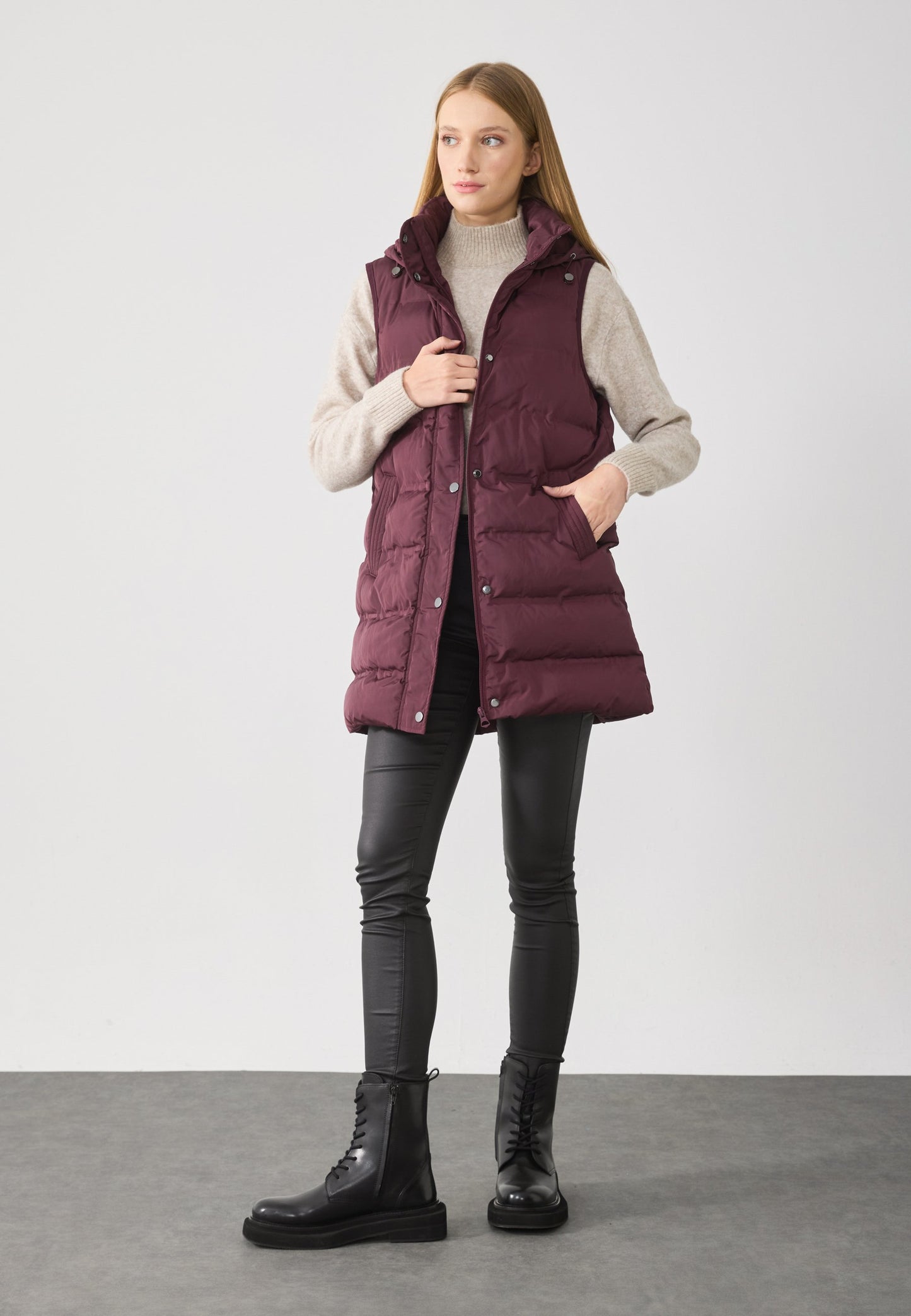 Anna Field Waistcoat - Bordeaux