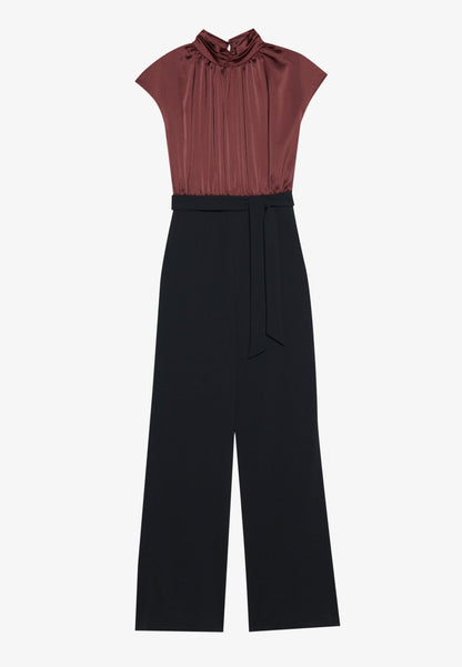 Anna Field Jumpsuit - Brown/dark Blue