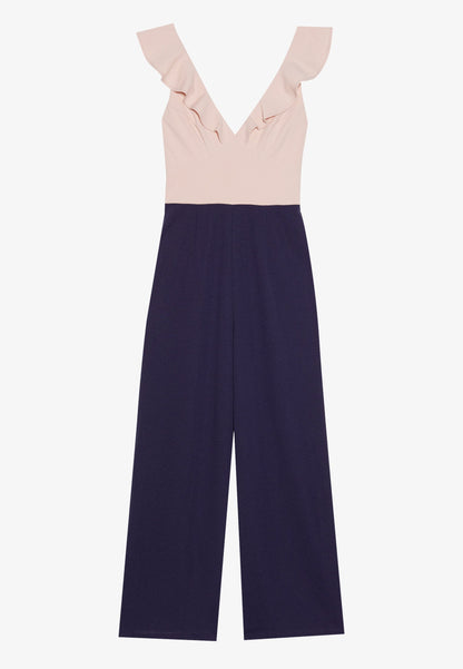 Anna Field Jumpsuit - Cameo Rose/navy