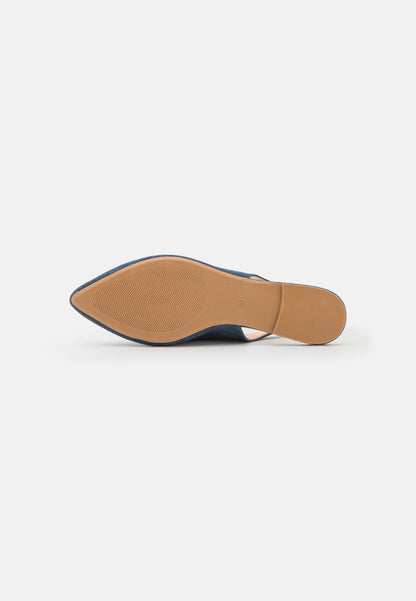 Anna Field Slingback Ballet Pumps - Blue