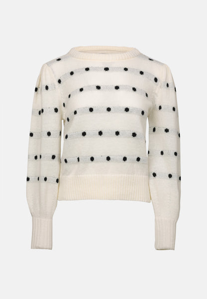 Anna Field Jumper - Ecru/black