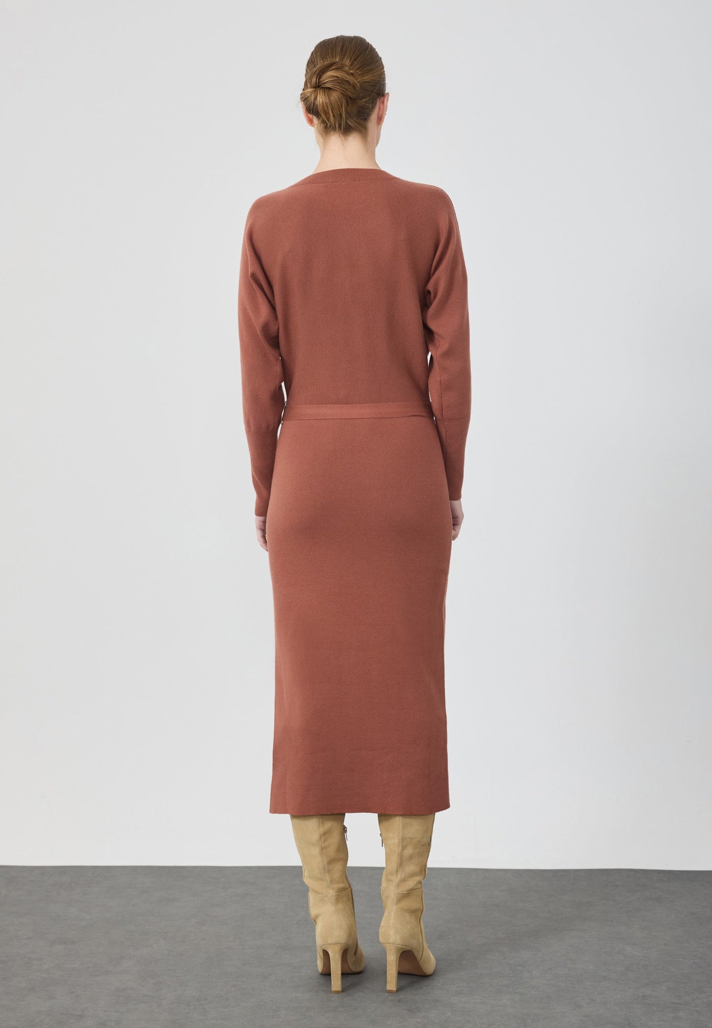 Anna Field Jumper Dress - Rust