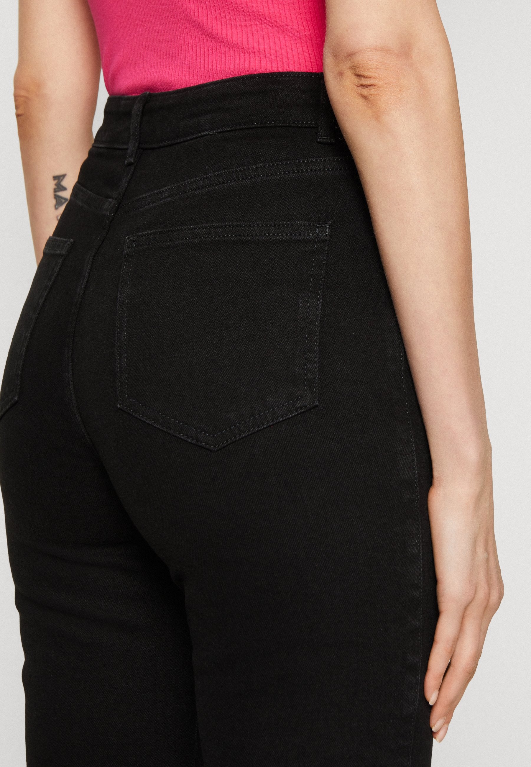 Anna Field Straight Leg Jeans - Black Denim