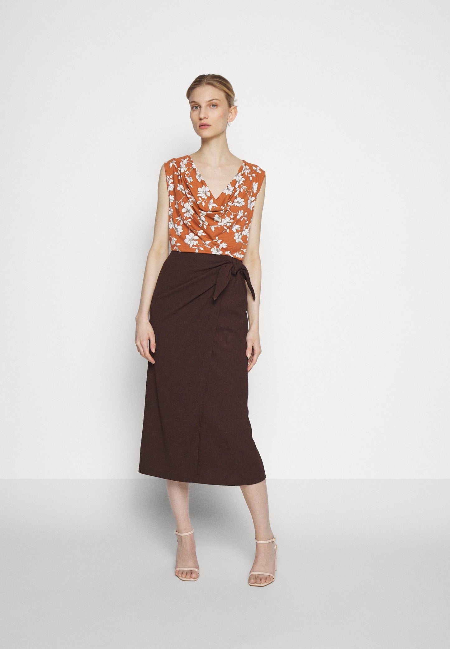 Anna Field A-Line Skirt - Brown