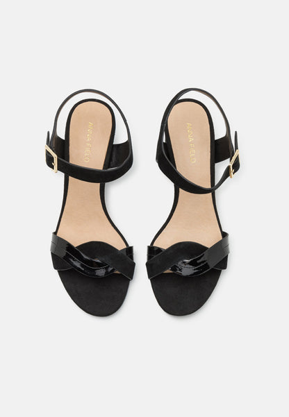 Anna Field LEATHER - Sandals - Black