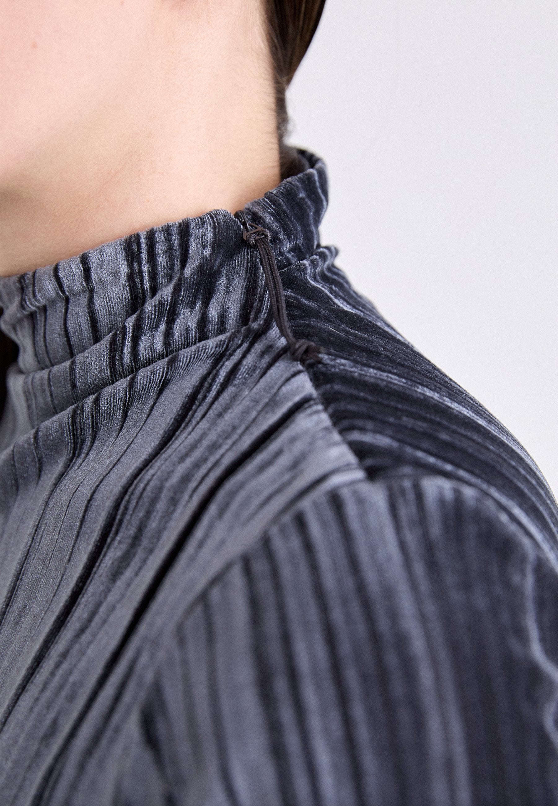 Anna Field ADAPTIVE FOLDED WATERFALL NECK - Print T-shirt - Dark Grey