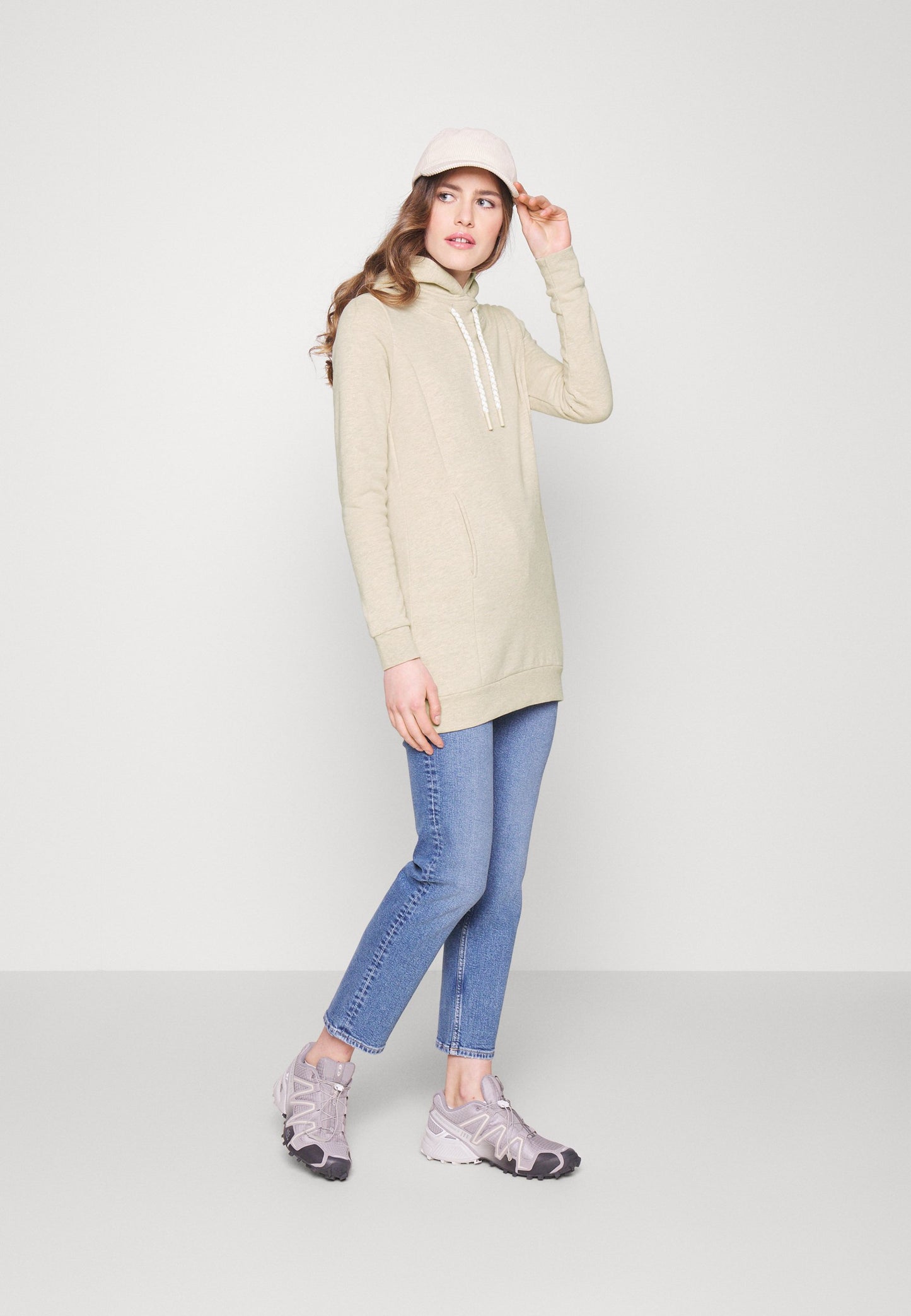  Hoodie - Mottled Beige