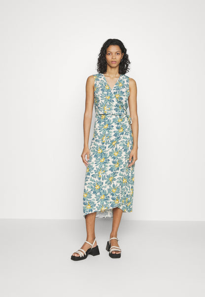 Anna Field Woven Wrap Dress - Day Dress - Multi/Green
