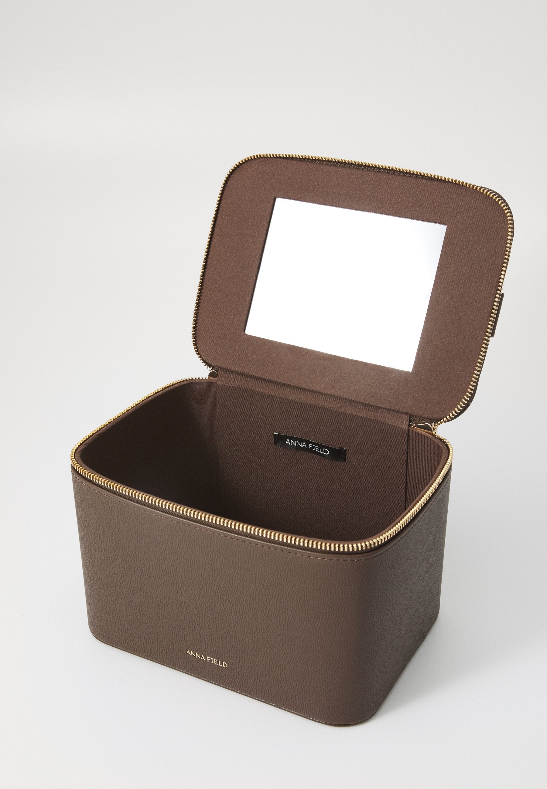Anna Field Wash Bag - Dark Brown