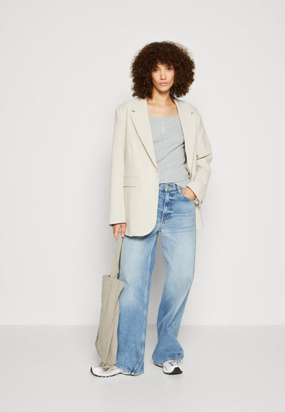 Anna Field Long Sleeved Top - Mottled Grey