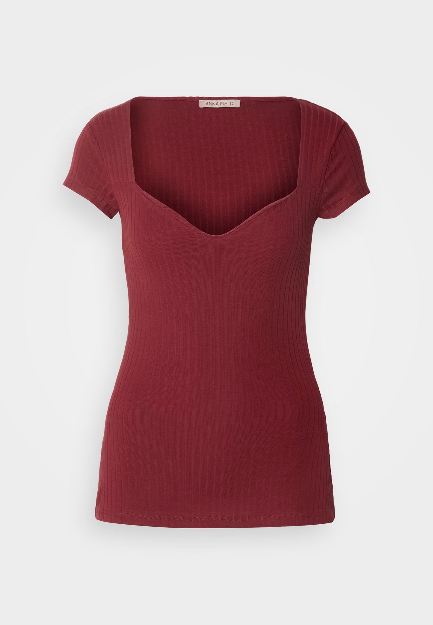Anna Field Basic T-shirt - Dark Red
