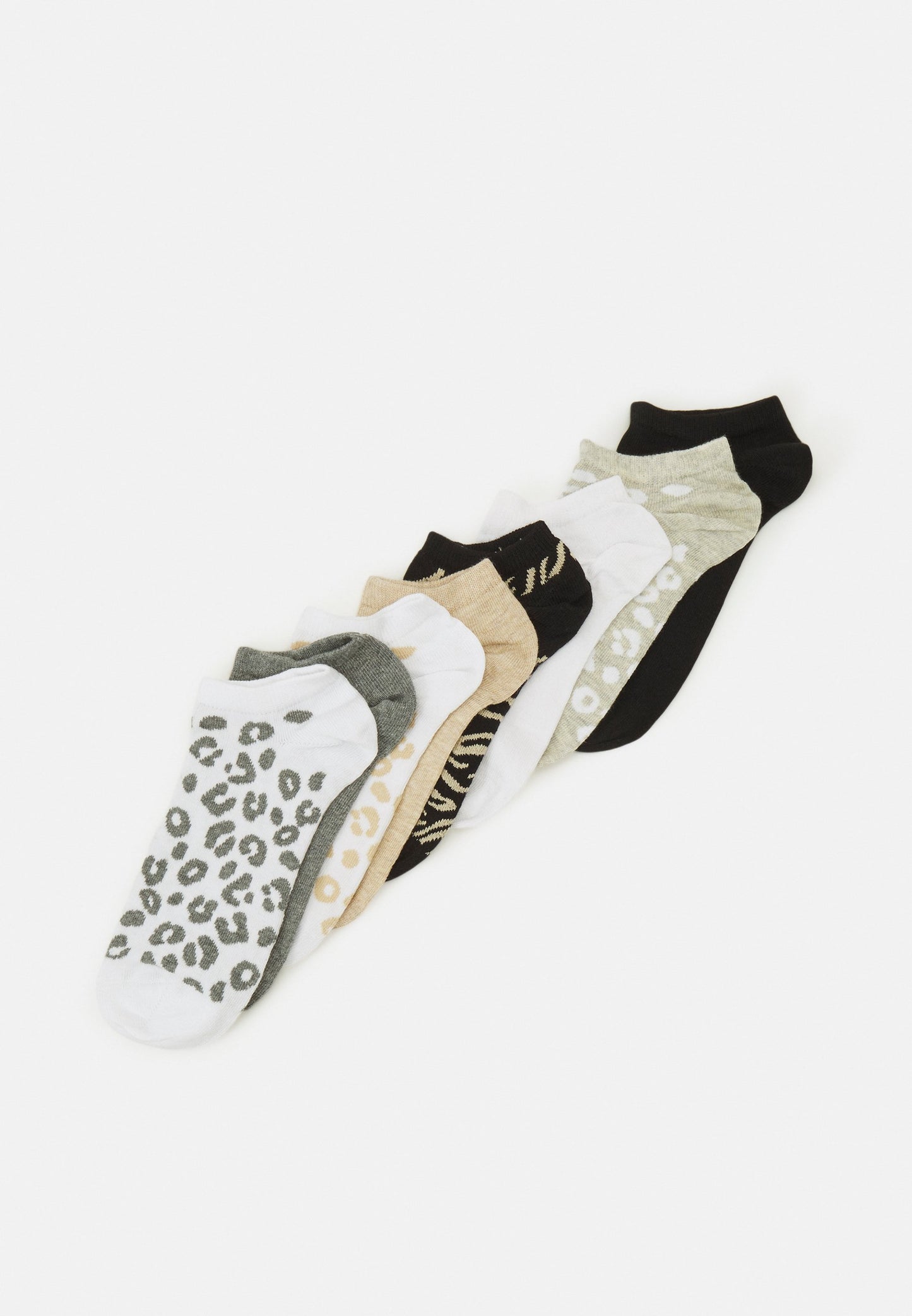 Anna Field 8 Pack - Socks - White/Beige/Grey