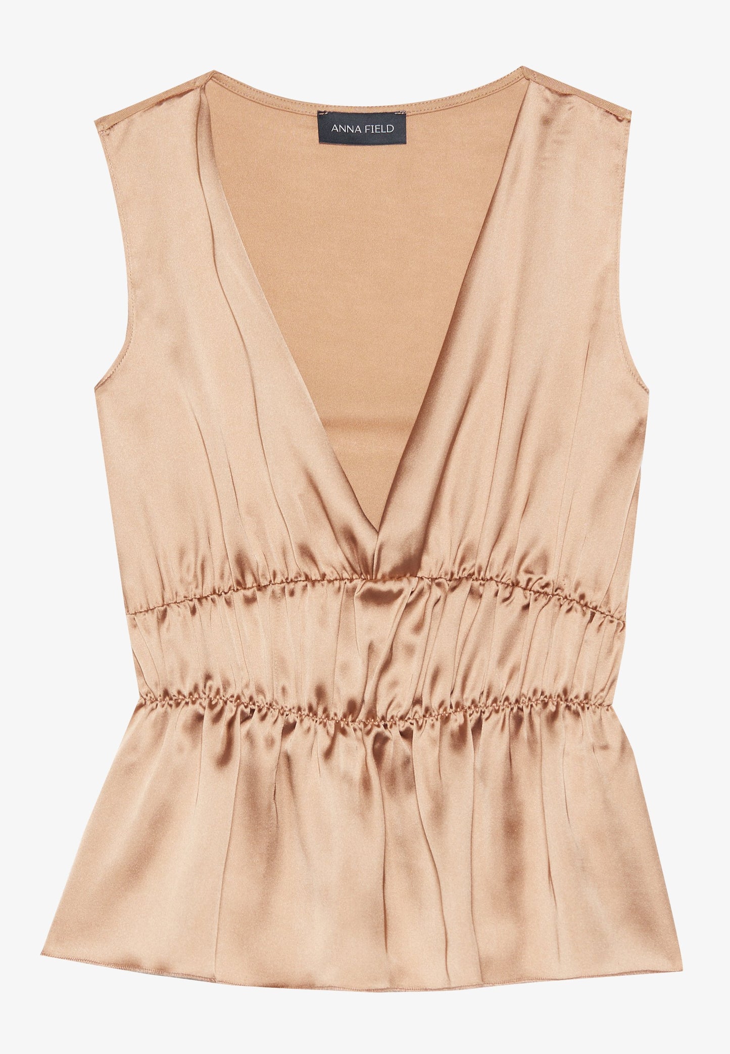 Anna Field Top - Tawny Brown