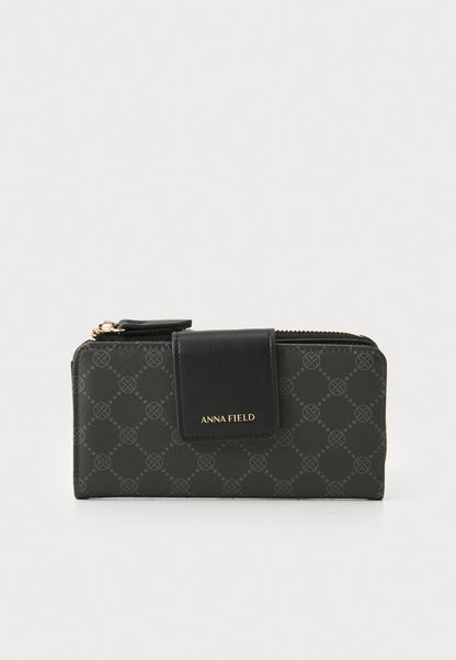 Anna Field Wallet - Black/grey