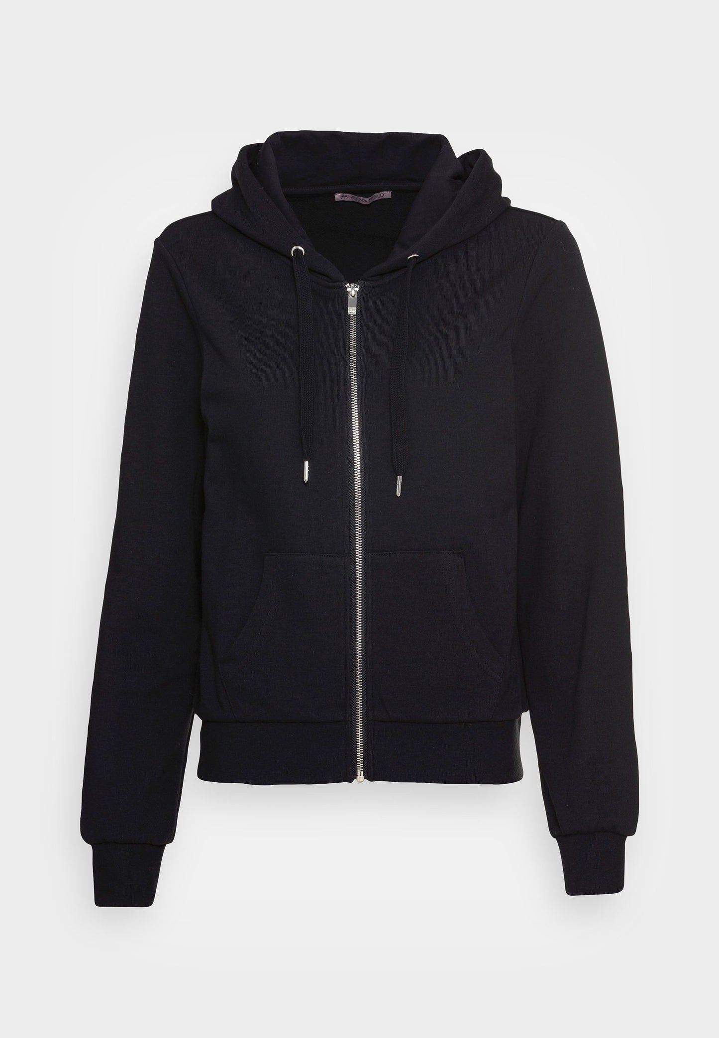 Anna Field Zip-Up Sweatshirt - Black