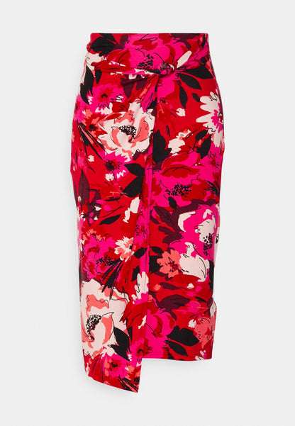 Anna Field Front Knot Midi Skirt - Pencil Skirt - Pink