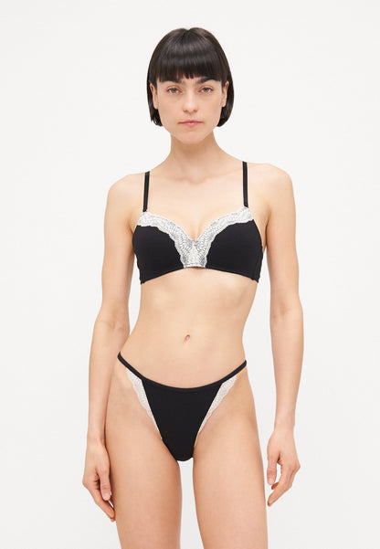 Anna Field 2 PACK - Triangle Bra - Black/grey Melange