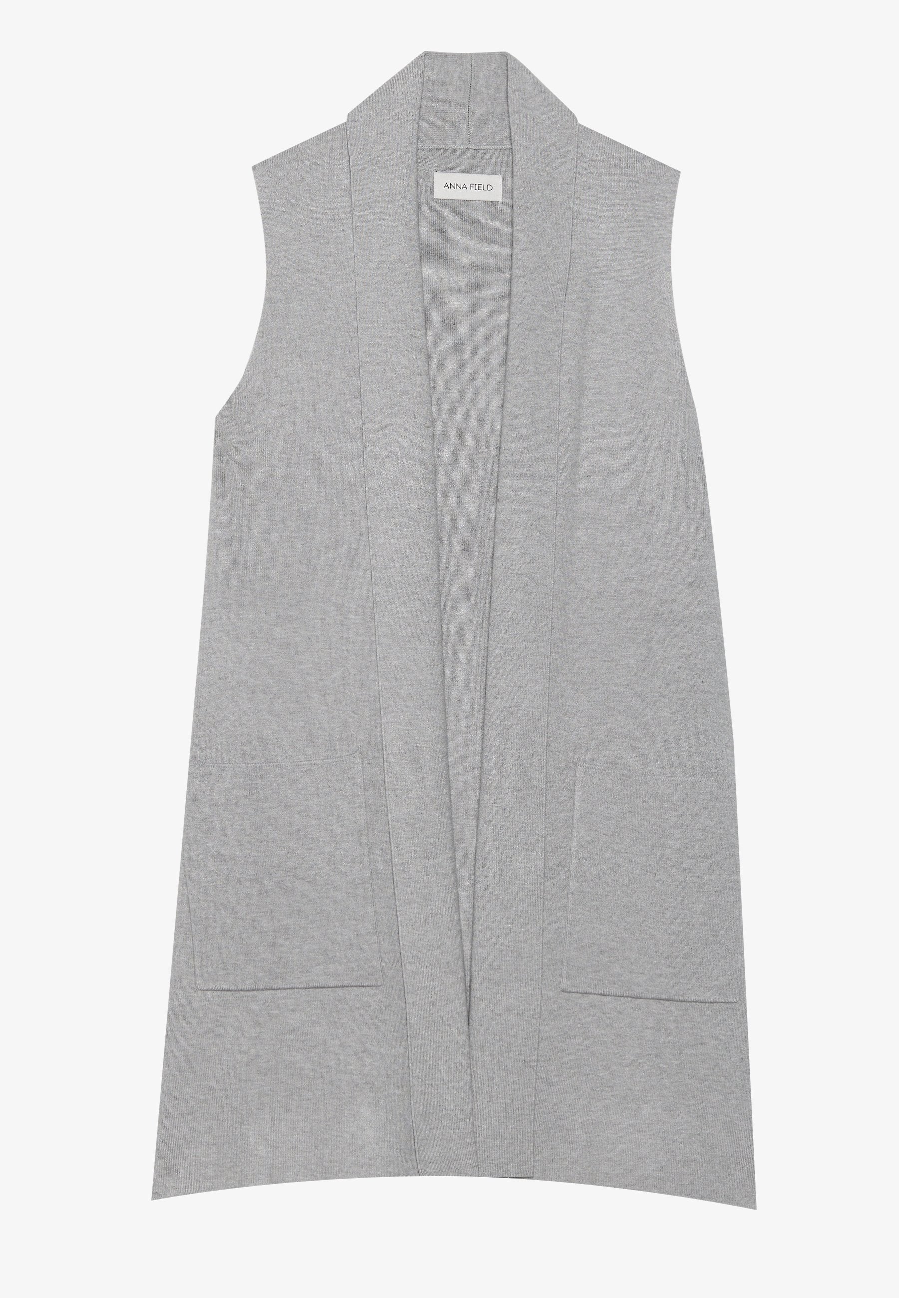 Anna Field Cardigan - Light Grey Melange