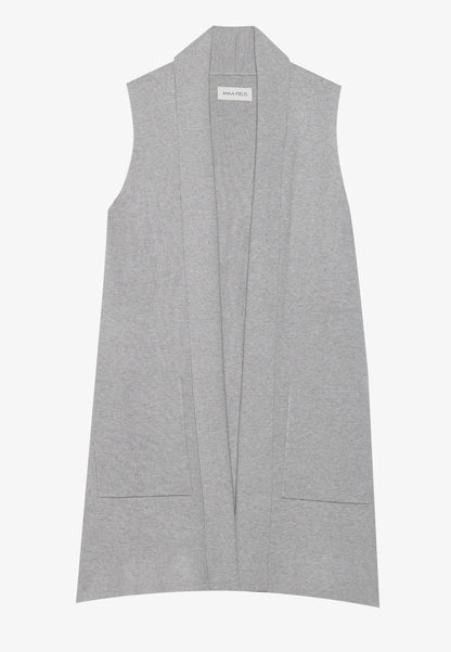 Anna Field Cardigan - Light Grey Melange