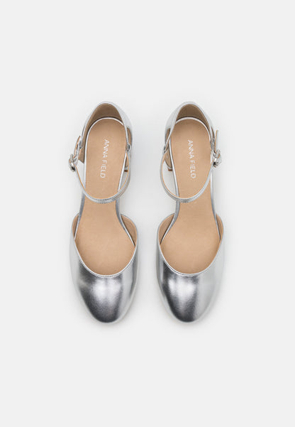 LEATHER - Classic Heels - Silver