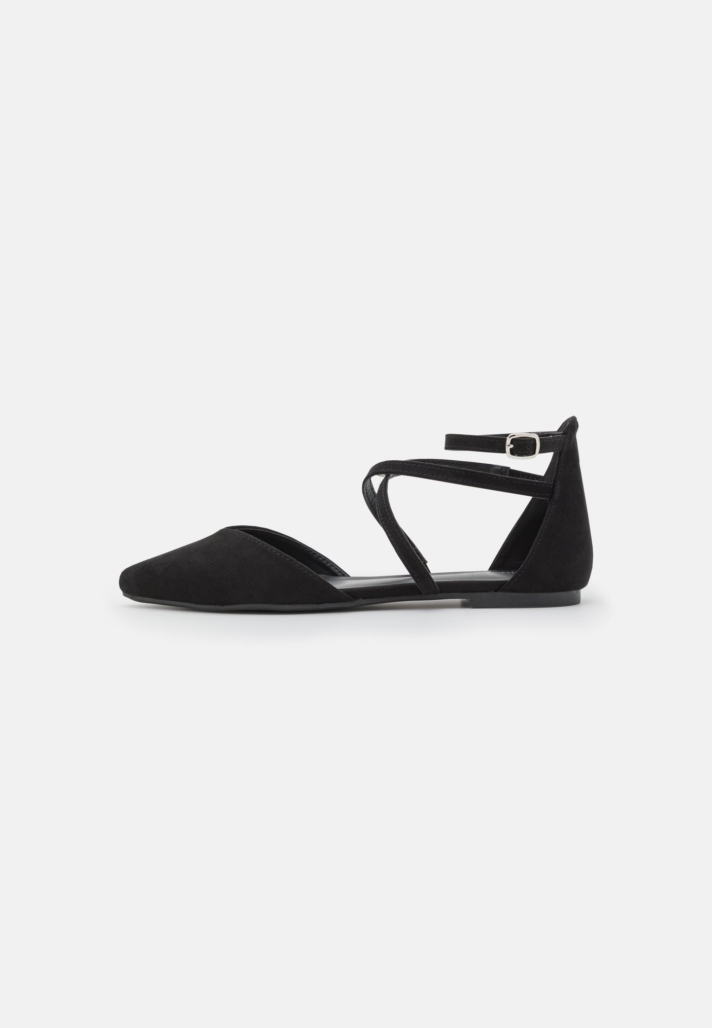 Anna Field Ankle Strap Ballet Pumps - Black