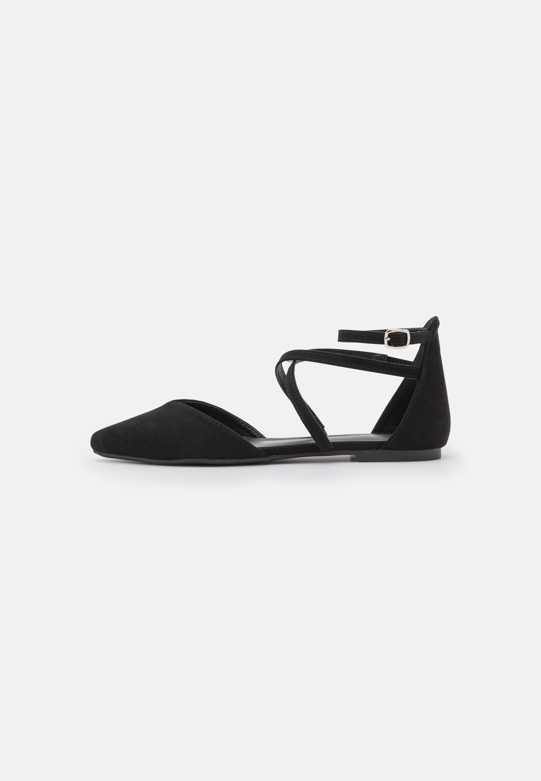 Anna Field Ankle Strap Ballet Pumps - Black
