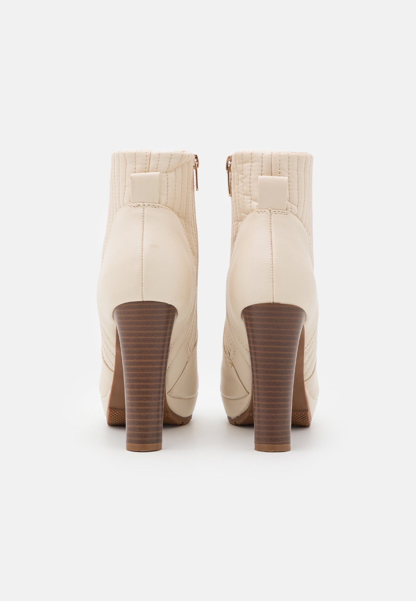 Anna Field Platform Ankle Boots - Offwhite