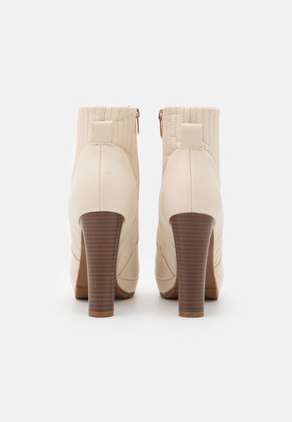 Anna Field Platform Ankle Boots - Offwhite