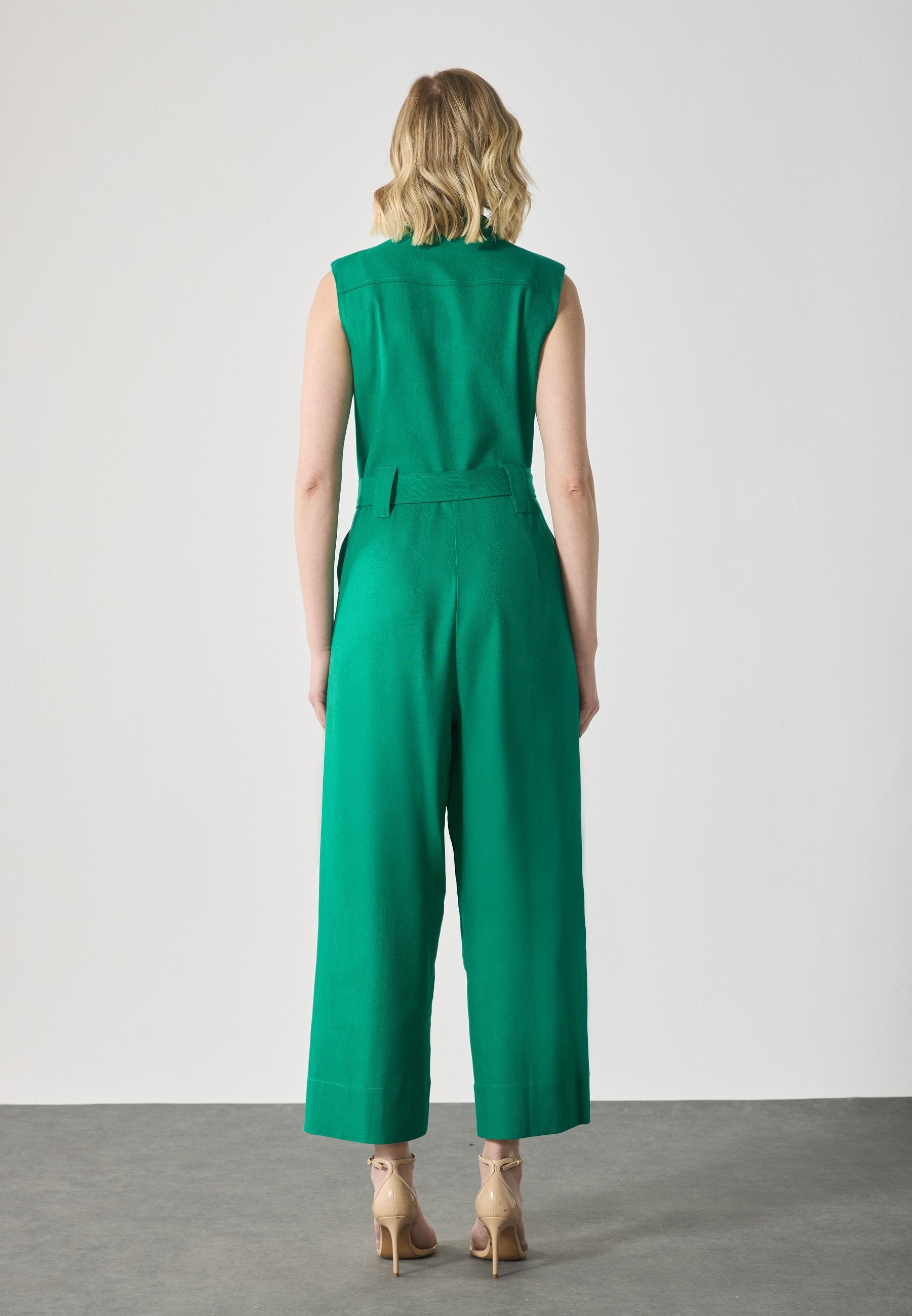 Anna Field LINEN JUMPSUIT - Jumpsuit - Green