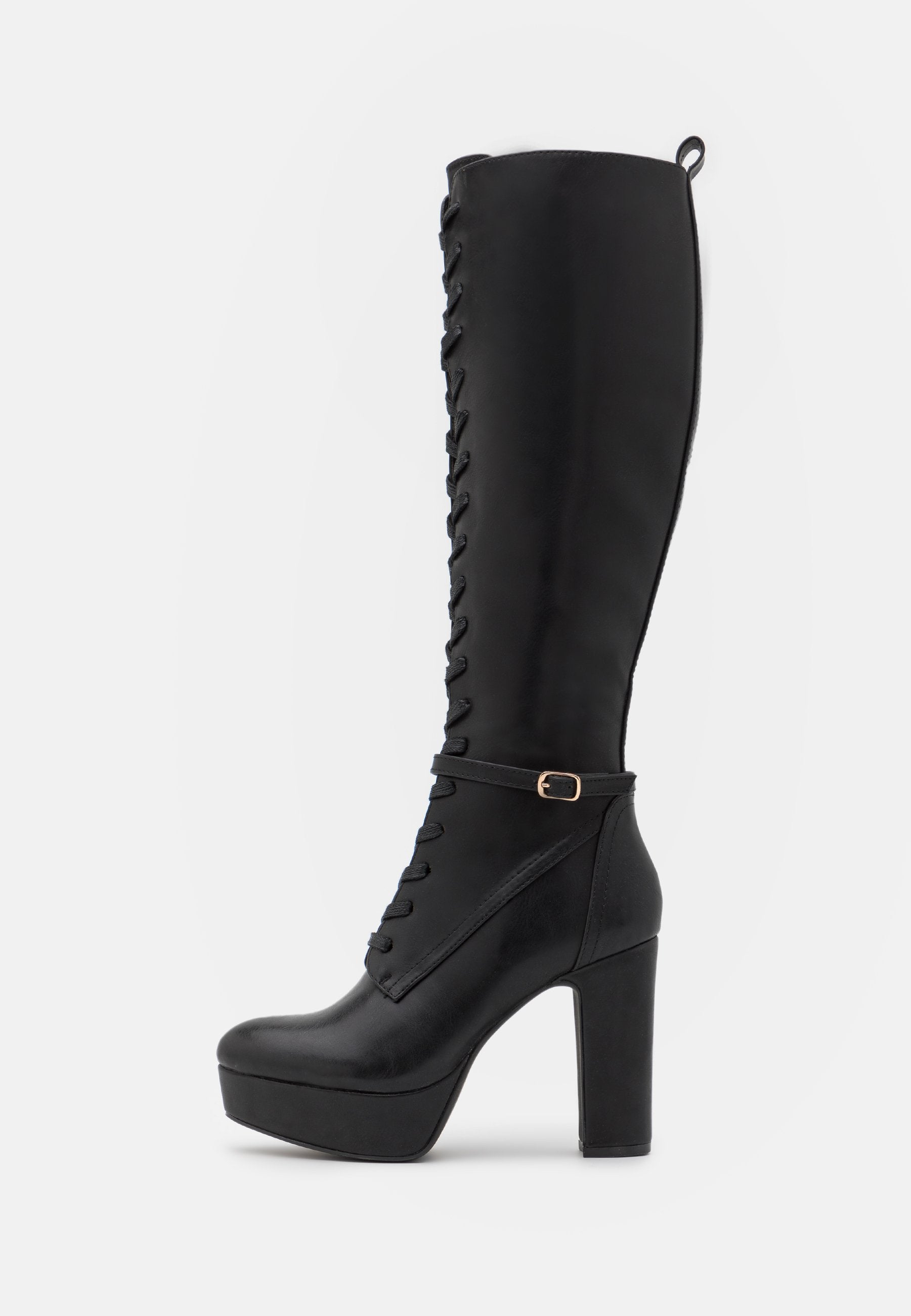 Anna Field Lace-Up Boots - Black