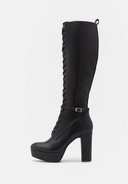 Anna Field Lace-Up Boots - Black
