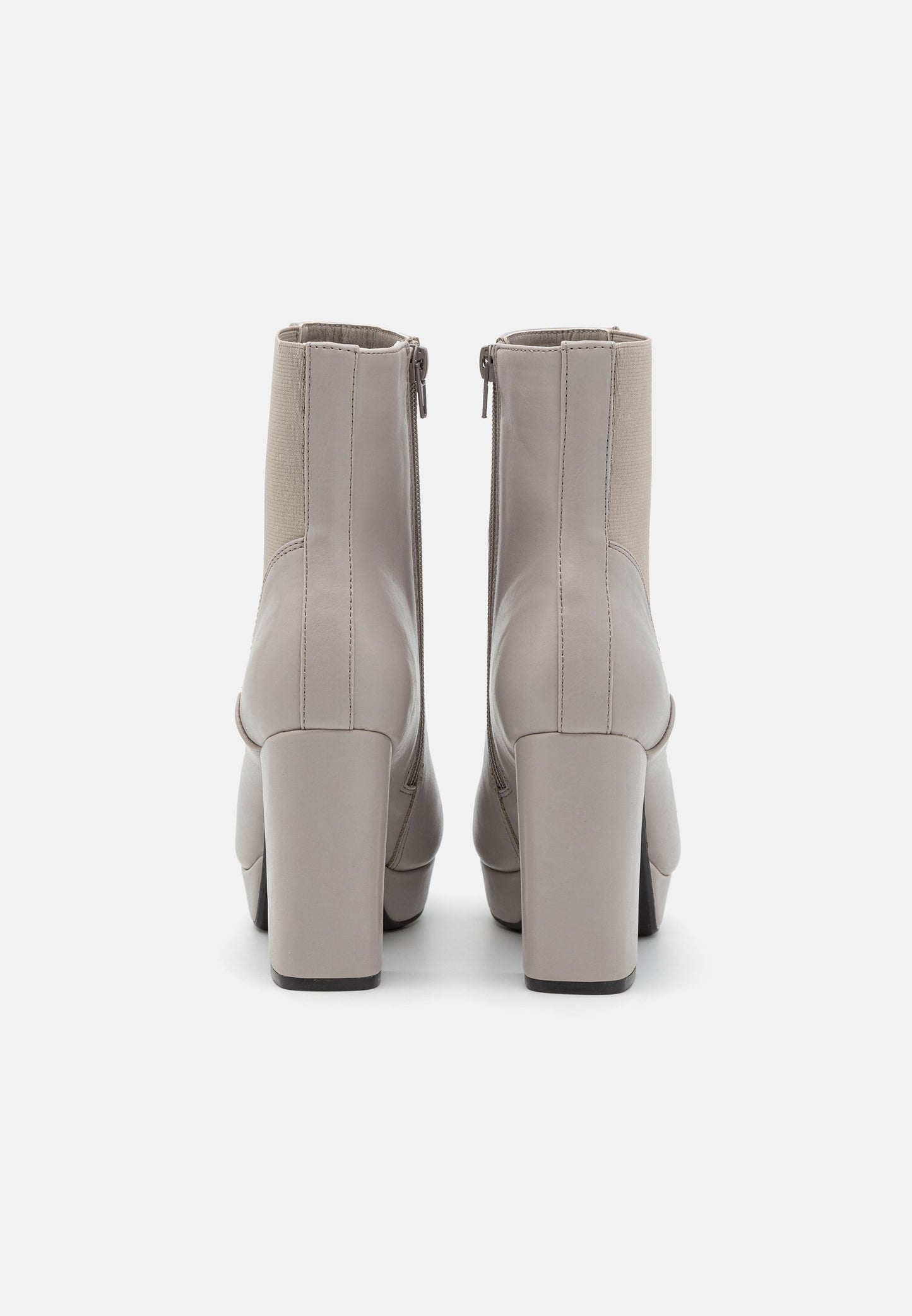 Platform Ankle Boots - Grey
