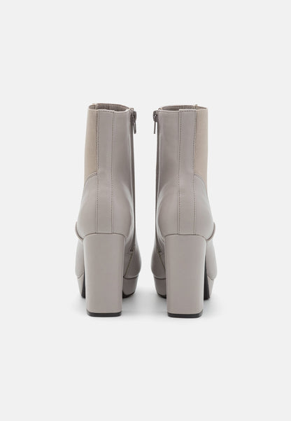  Platform Ankle Boots - Grey