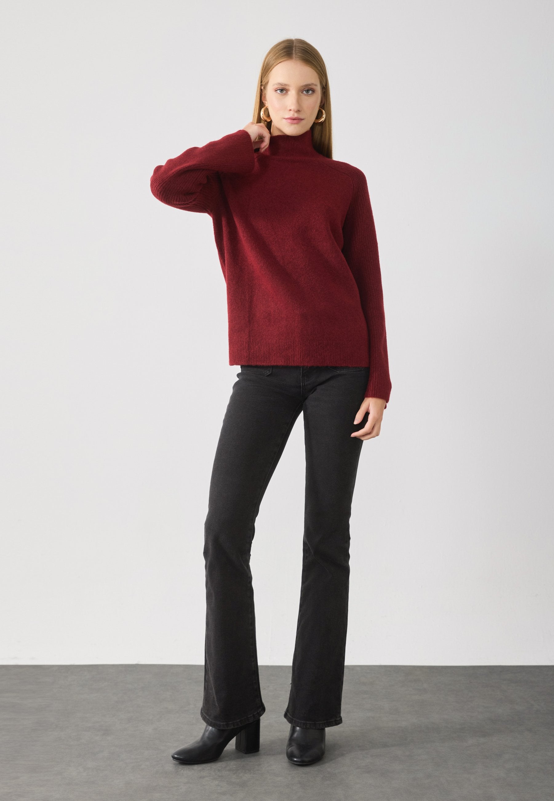 Anna Field Jumper - Burgundy